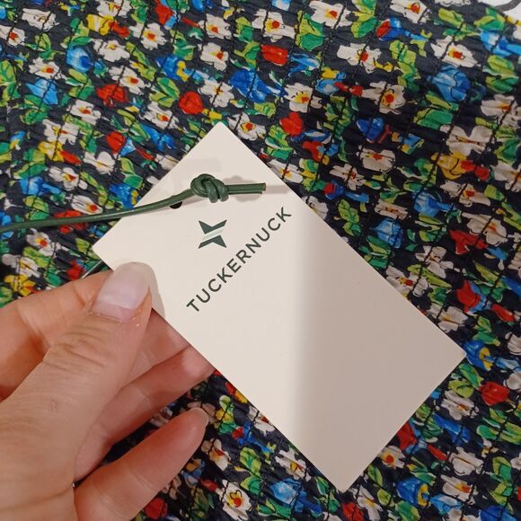 NWT TUCKERNUCK Shroom Floral Mallie Top Boho Peasant Preppy Flutter Sleeve S - Picture 5 of 6